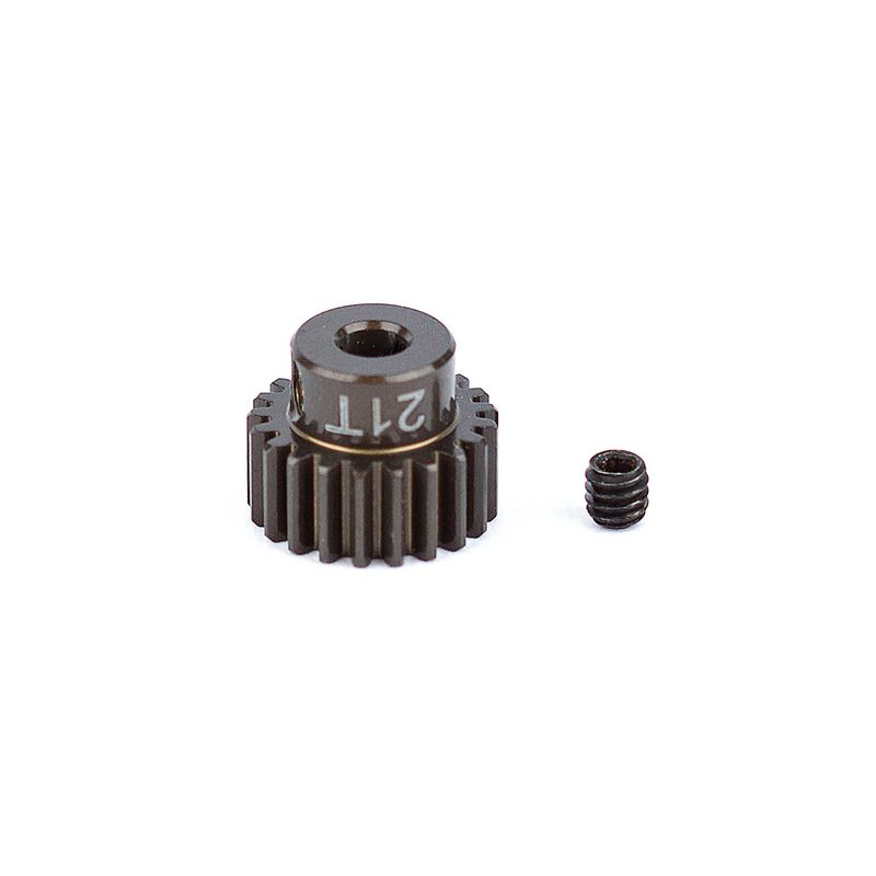 Factory Team Aluminum Pinion Gear, 21T, 48P, 1/8 Shaft