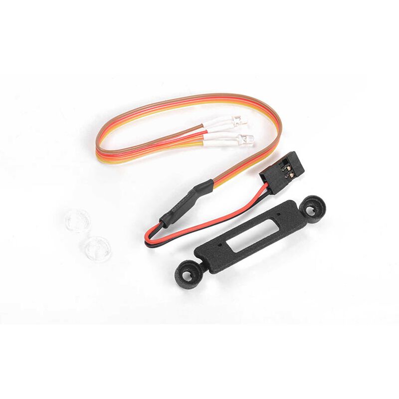Headlight Insert with LED Light: SCX24 JLU
