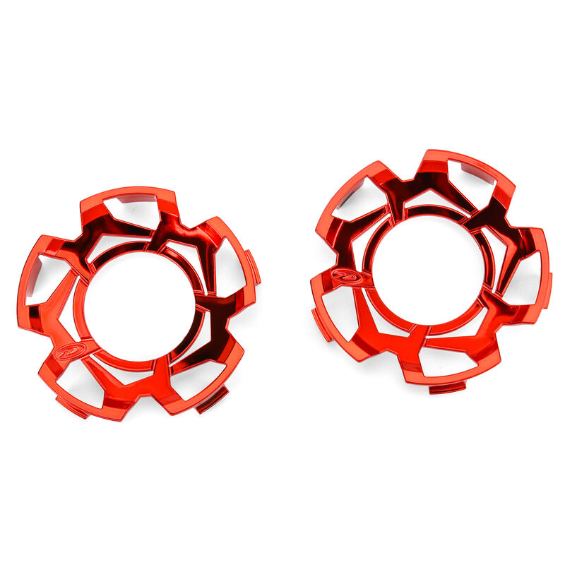 Clip-Lock Wheel Face Red Chrome for Ripper 3.8" Wheel (2)