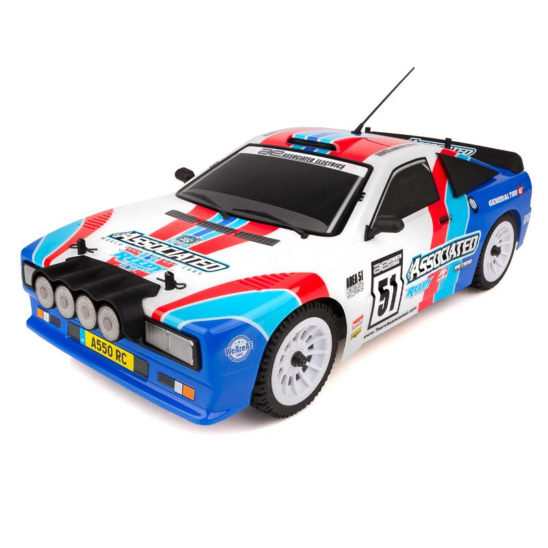 1/10 Apex2 Sport, A550 Rally Car RTR, LiPo Combo