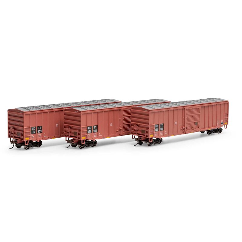 HO 50' ACF Outer Post Box Car, BKTY #152953 / 152981 / 152991 (3)