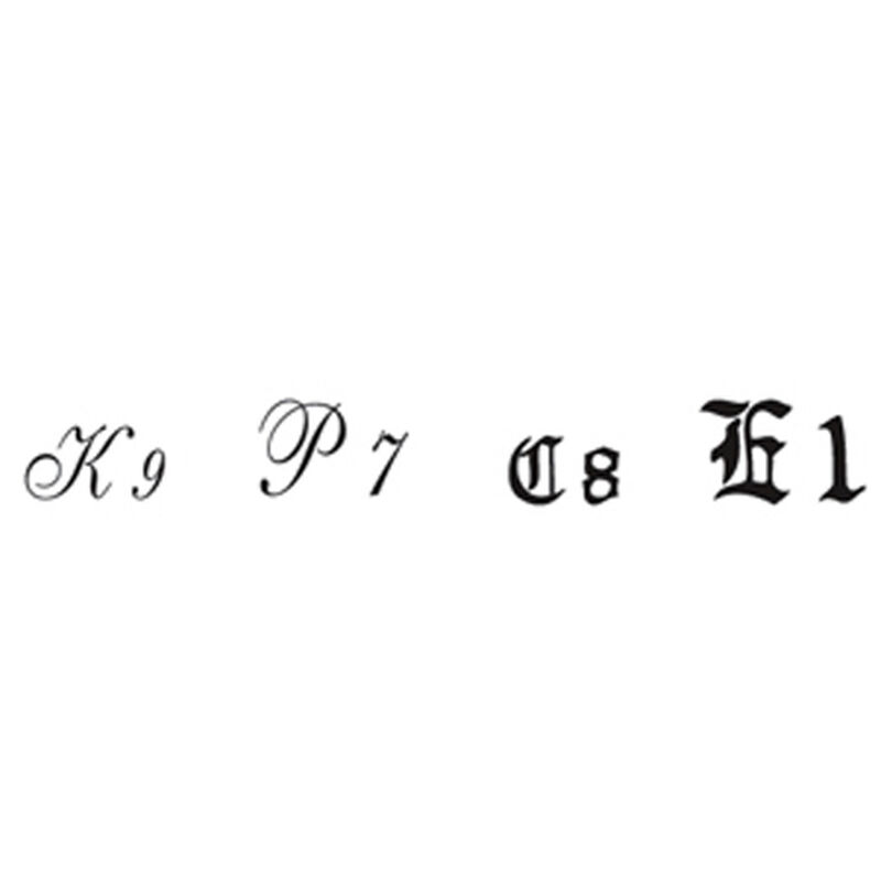 Script/Old English Letters, Black