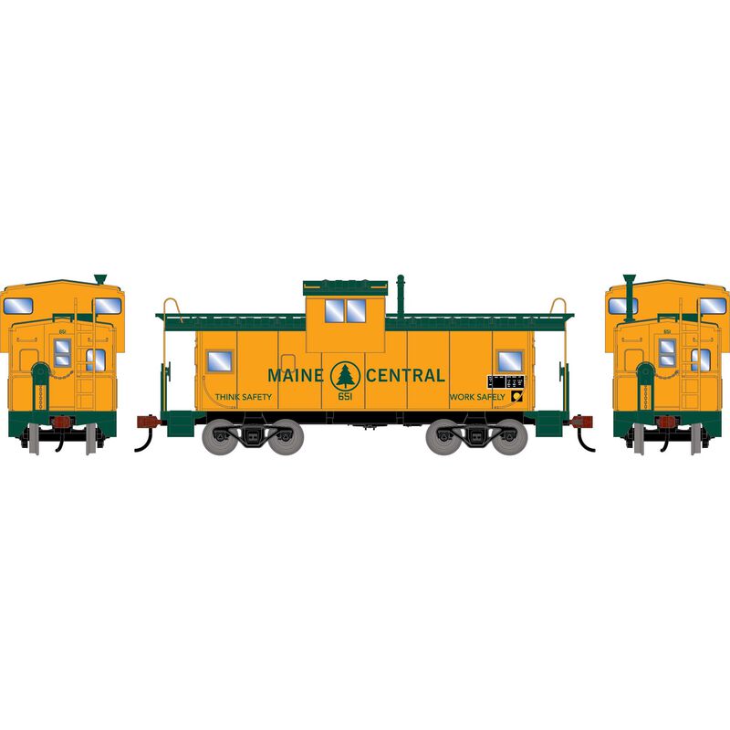 HO ATH Wide-Vision Caboose, MEC #651