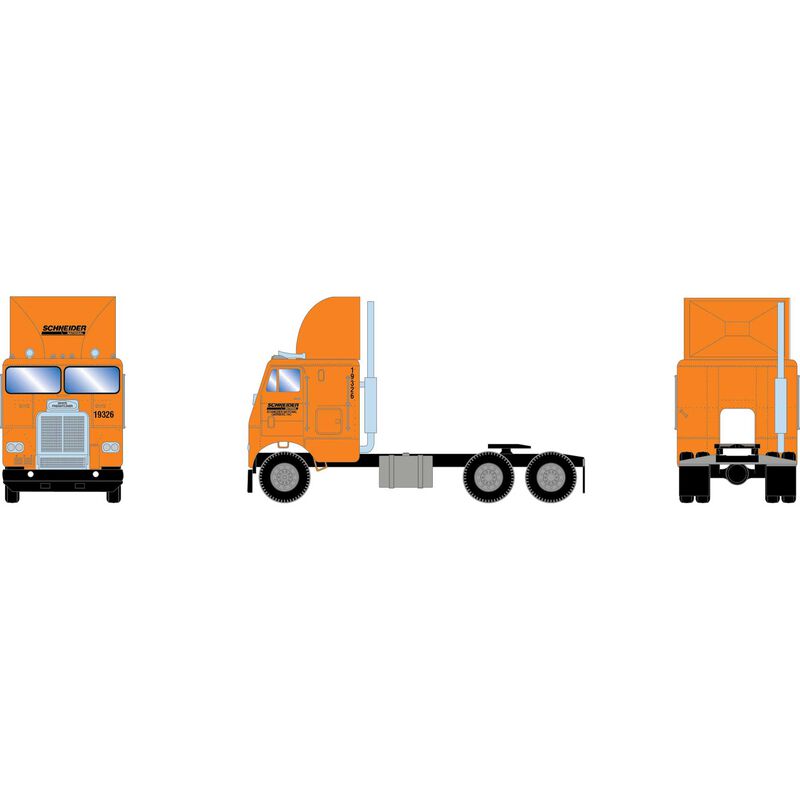 HO ATH Freightliner Double-Axle Tractor, Schneider #19326