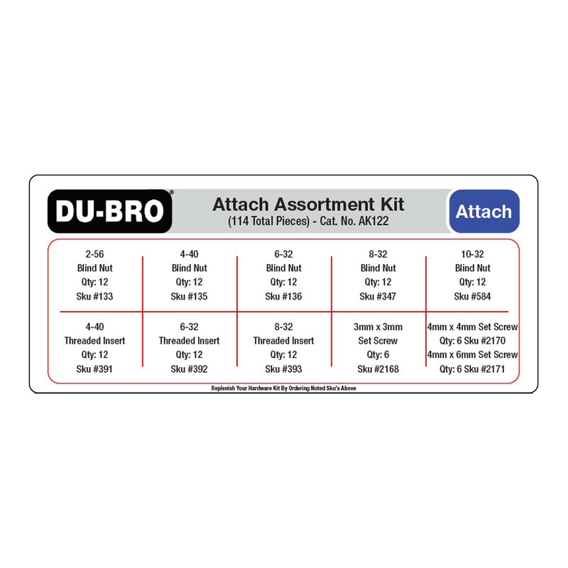 Attachments Assortment Kit (114 pcs set)