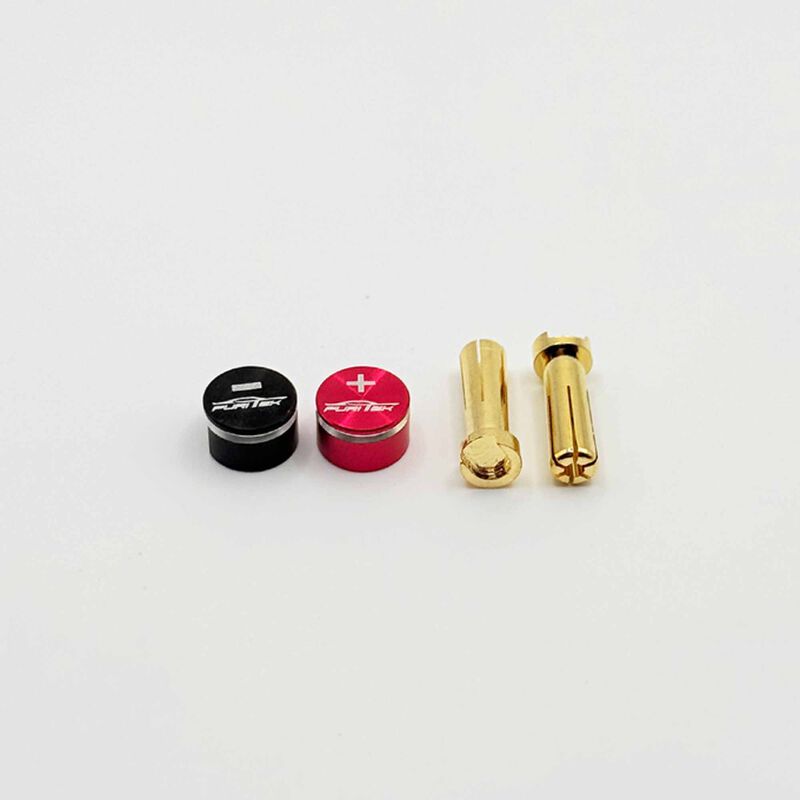 Furitek LowPro Bullet Plug Grips w/5mm Bullets (Black/Red)