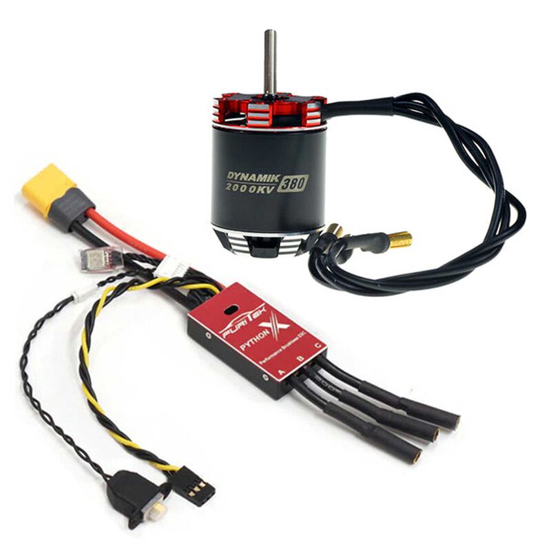 Python X Brushless ESC & Dynamik 380 Motor, 1/10 Crawlers