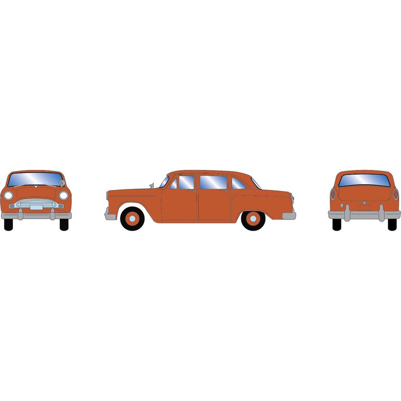 HO ATH 1950's Sedan, Metallic Orange