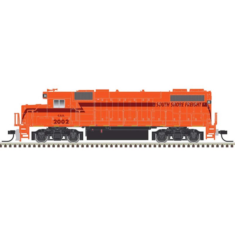 N GP38-2 Phase II South Shore Freight #2002, Silver