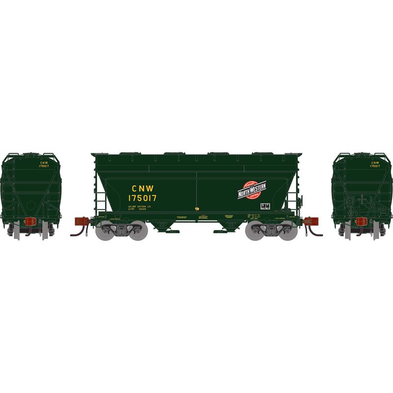 N ACF 2970 Covered Hopper, CNW #175017