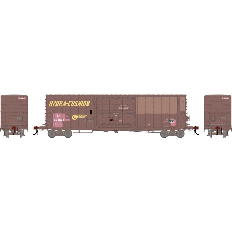 HO GEN 50' PC&F Box Car w/14' Plug Door, Primed For Grime SP #694661