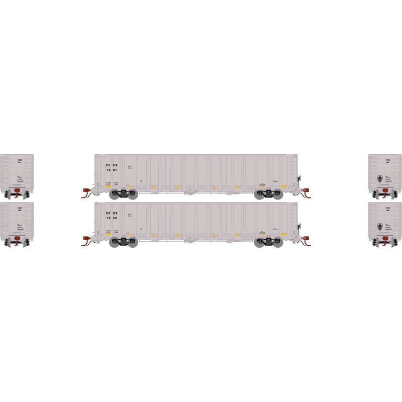 N NSC 6400 Gondola with Load, OFOX #1801, 1850 (2)