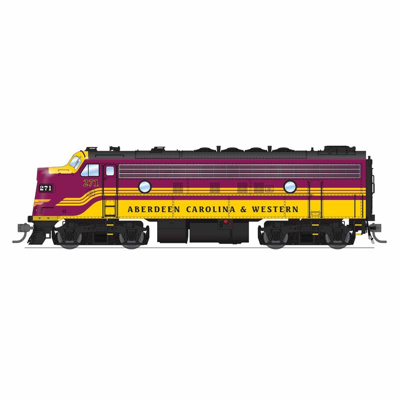 HO EMD F9A Magenta & Yellow No-Sound / DCC-Ready , ACWR 271