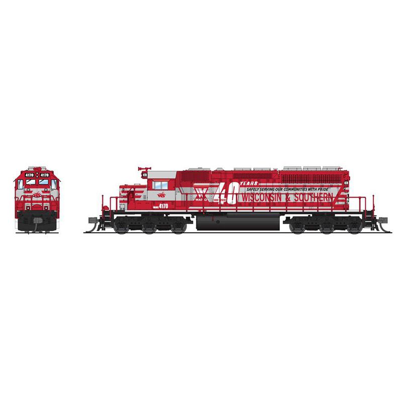 N EMD SD40-2 Locomotive, WSOR 4170, 40th Anniversary Engine, with Paragon4