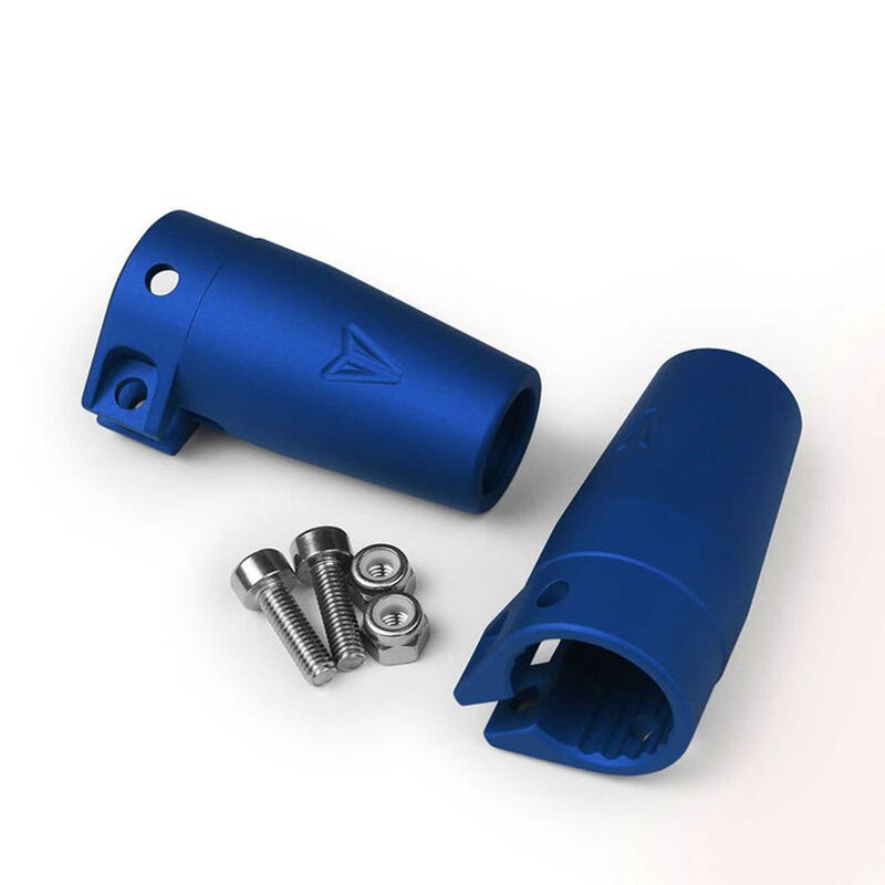 Clamping Lockouts, Blue Anodized: Axial Wraith / Yeti