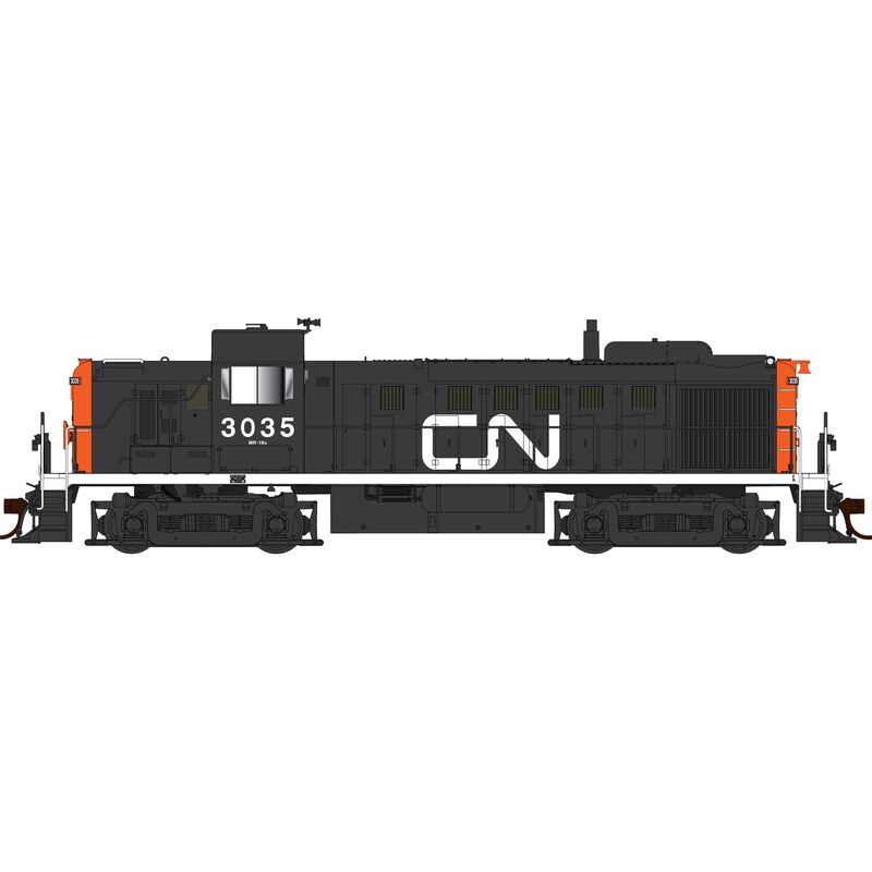 HO Alco RS-3 DCC/Sound CN Black #3040