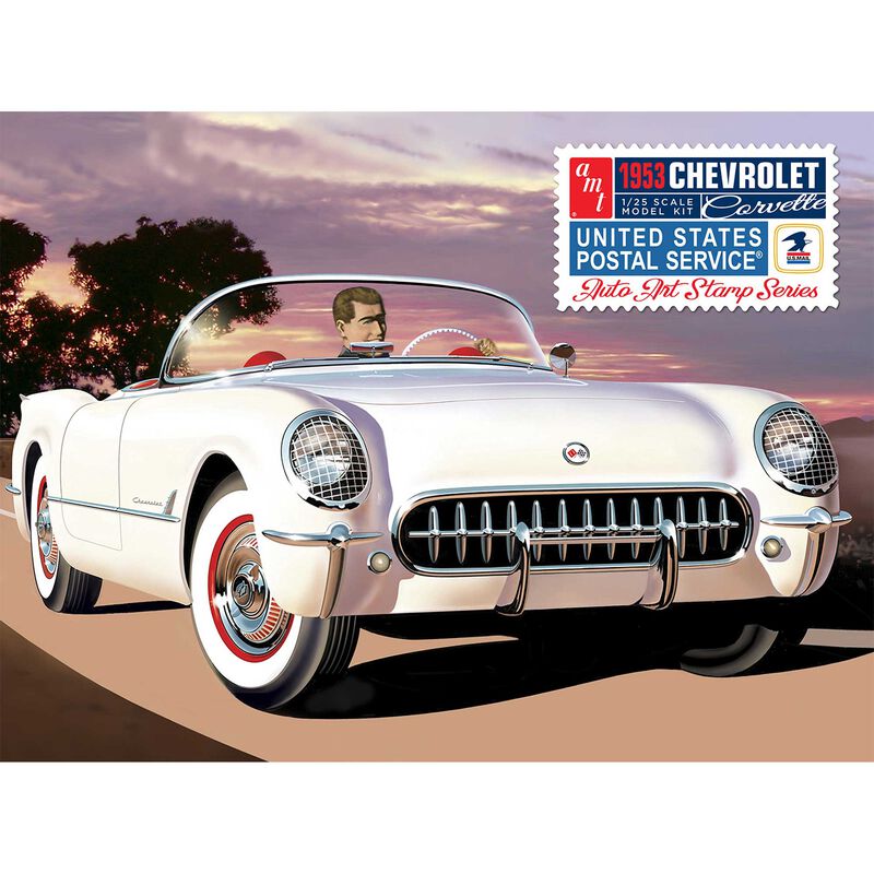 1/25 USPS Stamp Series 1953 Chevy Corvette Model Kit