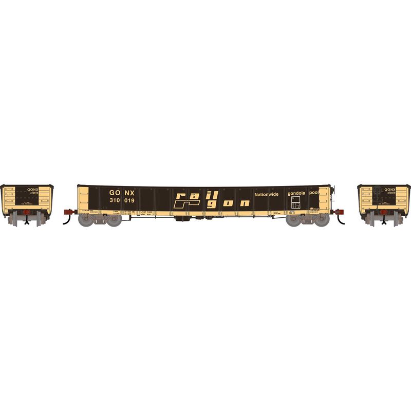 HO ATH 52' Mill Gondola, Primed For Grime CarKnocker GONX #310019