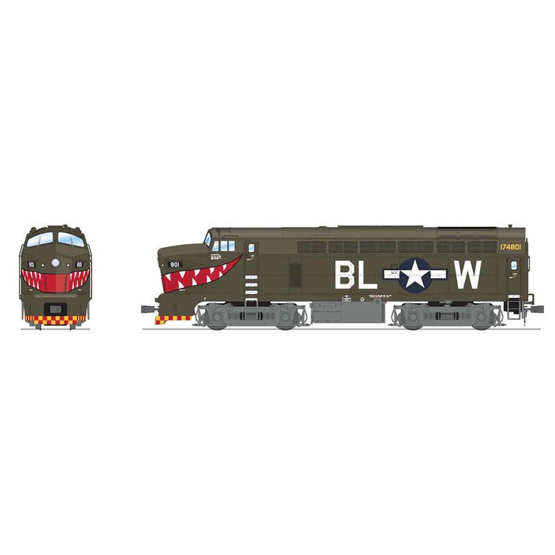 HO RF-16 Sharknose Locomotive A, USAAF 801, Shark
