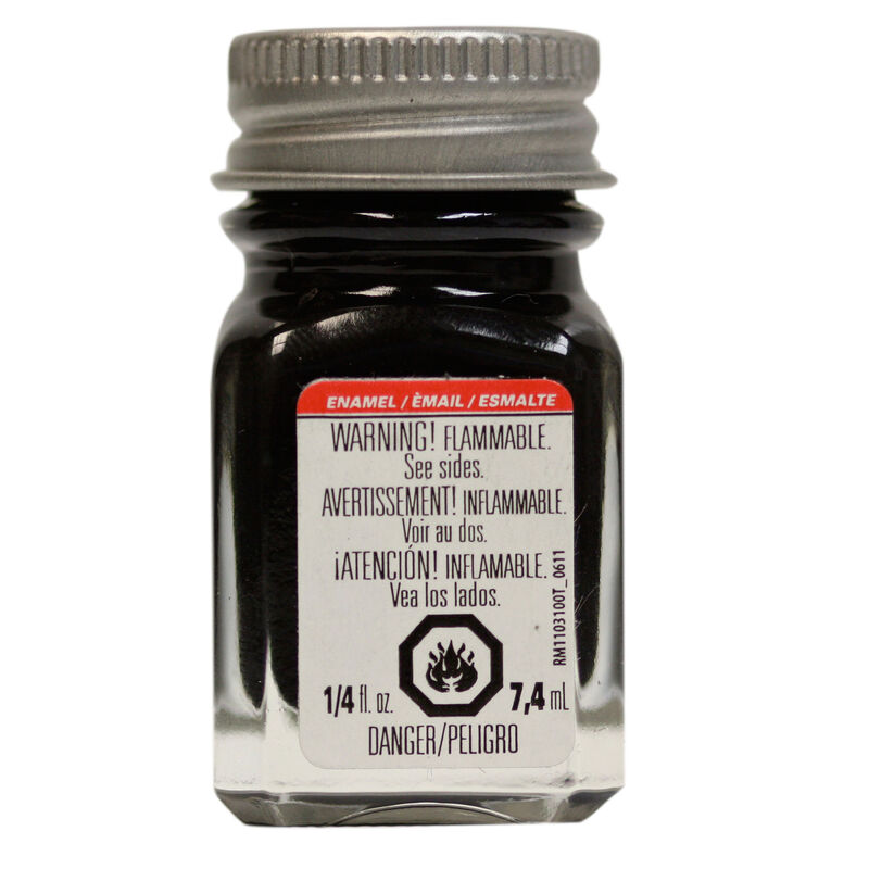 Enamel 1/4 oz Flat Black