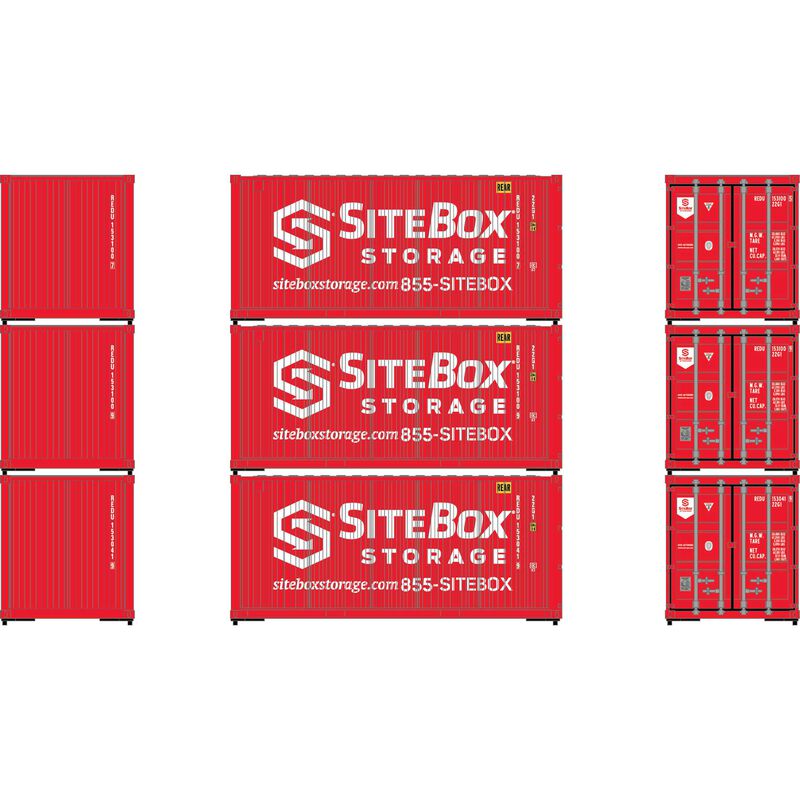 HO ATH 20' Corrugated Containers, REDU #1531009/1530419/931313 (3)