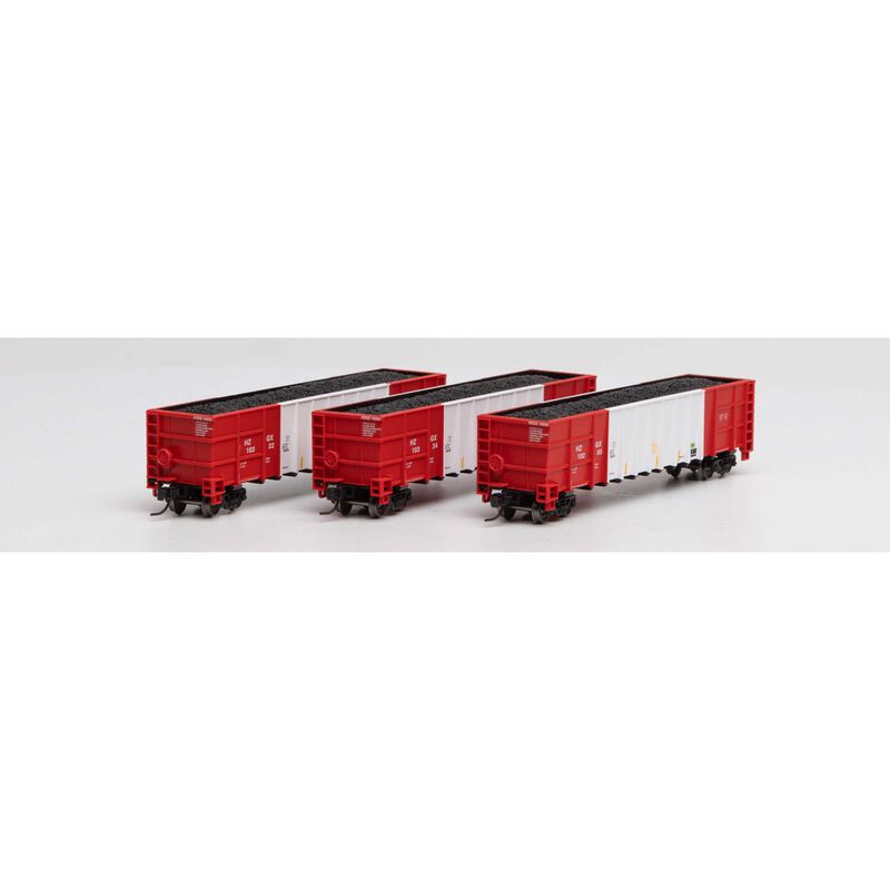 N Thrall High Side Gondola/Load,Herzog/White #3(3)
