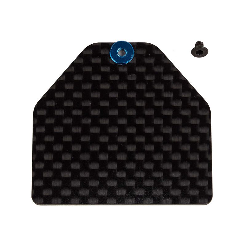Factory Team Carbon 4g Fiber Servo Weight Plate, 1/10 Team Associated RC10B7