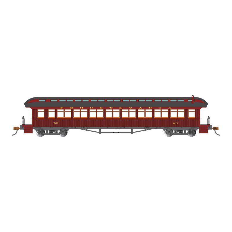 HO 68' Passenger Car, 1900s Era Pennsylvania Railroad #8177