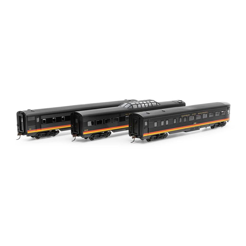 HO Streamline Passenger Cars, KCS (3)