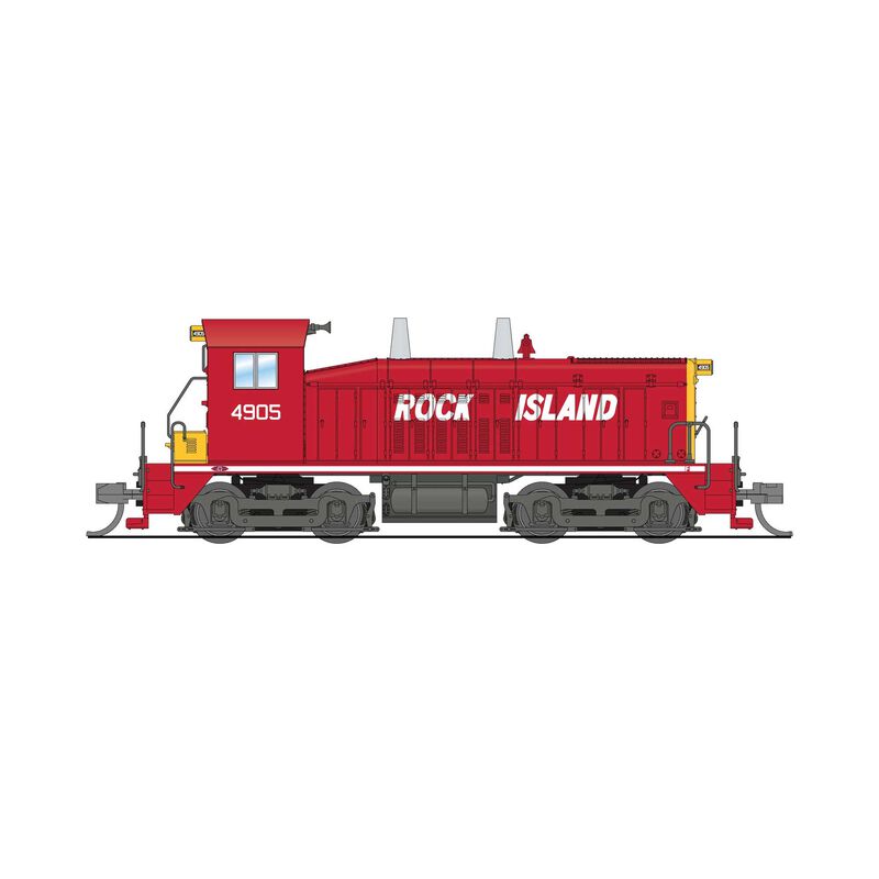 EMD NW2 Switcher, Rock Island 4907, Red & Yellow, No-Sound / DCC-Ready, N