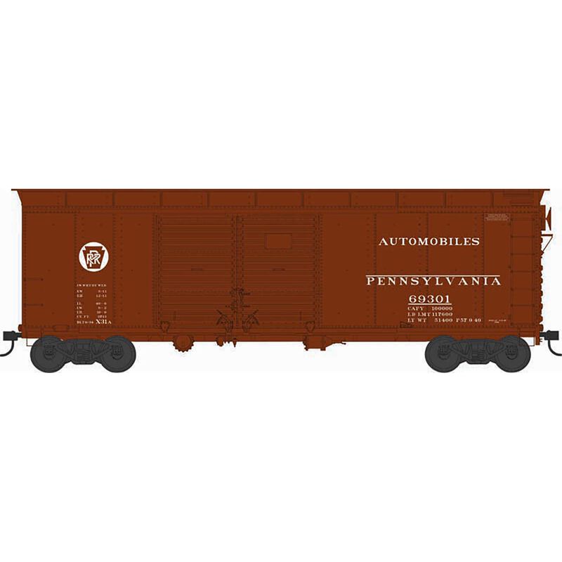 HO X31A 4-Door Road Inset Roof Box PRR Circle Key #69385