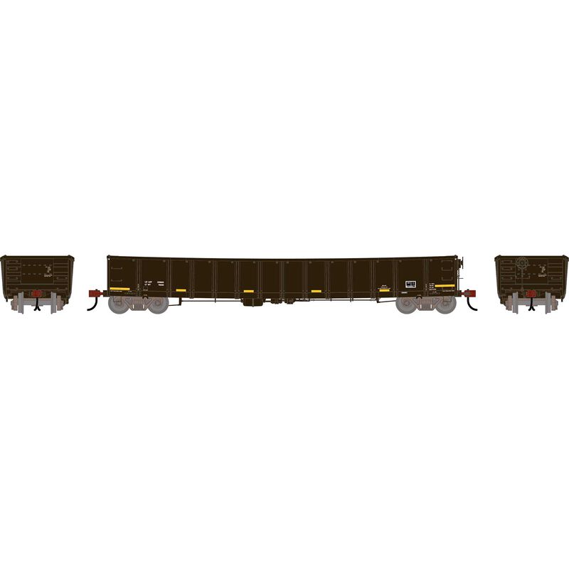 HO ATH 52' Mill Gondola, CarKnocker Data Only Gloss Black