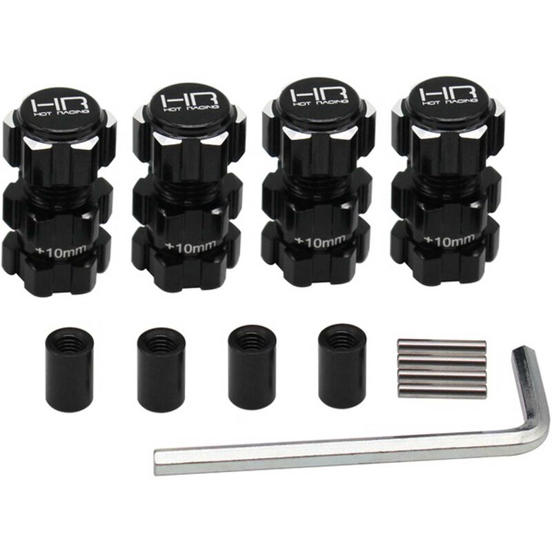 Aluminum 17mm Hex Hubs 10mm Offset: ARRMA 1/10 4S BLX