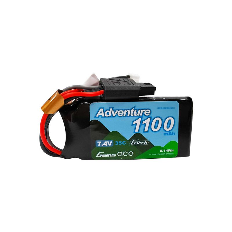 7.4V G-Tech 1100mAh 2S 35C SCX24 LiPo Battery