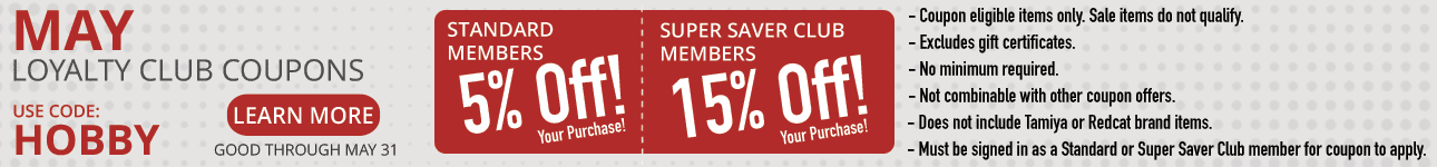 Tower Hobbies Monthy Coupon Codes