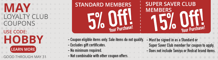 Tower Hobbies Monthy Coupon Codes